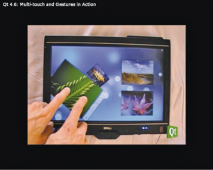 Abbildung 4: Seit Qt 4.6 kennt das Desktop-Framework auch Multitouch-Gesten. Um sie unter Linux jedoch anzusteuern, braucht es zurzeit noch einige Tricks.