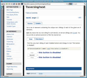 Abbildung 2: Anschaulich und übersichtlich: Die Dokumentation ist ein starkes Argument für Jquery. Funktionen zum Traversing helfen Entwicklern auf dem Weg durch den DOM-Tree.