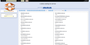 Abbildung 3: Sympa im Standard-Design kommt ziemlich poppig daher. Im oberen Bereich wählt der Anwender einen Anwendungsbereich aus, in den Reitern darunter die konkreten Listen. Details oder Operationen blendet die Software bei Bedarf in der linken Spalte ein, falls sich der Anwender angemeldet hat.