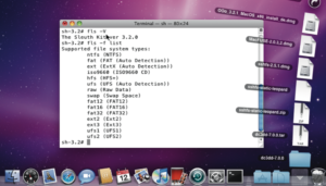 Abbildung 1: Sleuthkit unterstützt mittlerweile eine längliche Liste von Dateisystemen, auch auf Mac OS X. Prominente Vertreter wie ZFS, XFS oder Reiser fehlen zwar noch, aber auch die teure proprietäre Konkurrenz kann das nicht besser.