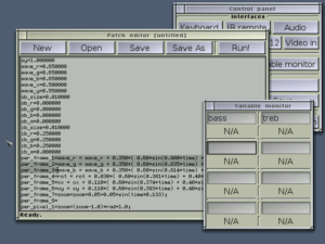 Die VJ-Software Flickernoise steht unter der GPL und ist - wie ihr Entwickler zugibt - im Moment noch nicht sehr gut dokumentiert.