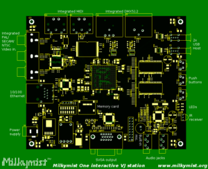 Die Entwicklerversion des Boards ist für Bastler oder aber für VJs, die sich auf diese Ebene ihrer Technik begeben wollen.