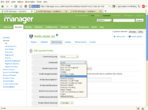 Monitoring im Suse Manager - geht auf Wunsch auch mit anderen Tools wie Nagios oder Zabbix.