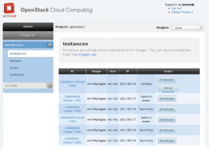 Abbildung 1: Im Web-GUI von Open Stack konfiguriert der Admin seine hybride Wolke. Das klappt mit internen oder externen Ressourcen, zum Beispiel aus Amazons Diensten.