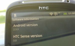 Android 2.3.3 und Sense 3.0.