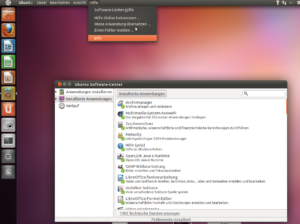 Abbildung 5: Sind die Programmfenster verkleinert, liegt das zugehörige Menü oben am Desktop weit entfernt.
