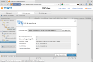 Abbildung 7: So sollte Onlinestorage für Linux aussehen: Per SSH gelingt der Zugriff auf Strato Hidrive mit den gängigen Dateimanagern oder der Konsole ganz ohne Installation oder Einrichtung.