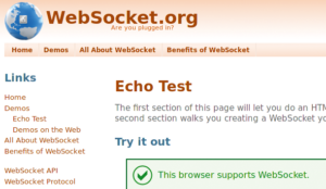 Abbildung 2: Aktiviert der User die im Abschnitt "Sicherheitslücken" weiter unten erklärte Konfiguration, nutzt Firefox 4 das Websocket-API nach dem alten Protokoll.