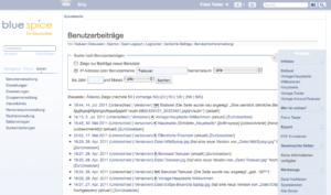 Abbildung 1: Auch Nutzer, die nicht täglich mit Mediawiki-Installationen arbeiten, finden sich in der verbesserten Blue-Spice-Oberfläche schnell zurecht.
