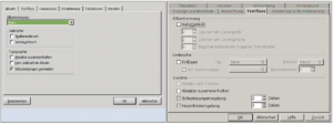 Abbildung 2a und b: Softmaker Office (links die Dialogreihe »Absatzformate«) erreicht bei Weitem nicht den Funktionsumfang von Open Office (rechts). Was irgendwie nach einer ärgerlicher Einschränkung klingt, kann aber vielen Non-Power-Usern in der Praxis Zeit und Nerven sparen.