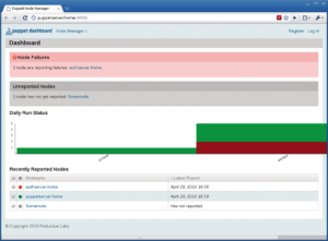 Abbildung 3: Seit Kurzem bietet Puppet eine grafische Oberfläche namens Dashboard an. So hat der Admin den aktuellen Status seiner Server immer im Blick und eventuelle Probleme mit Clients fallen sofort auf.