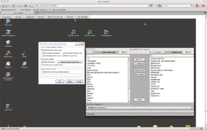Abbildung 3: Der Zwei-Fenster-Dateimanager von Ultra VNC steht auch im Java-Viewer zur Verfügung, verwendet aber das Widget-System des Betriebssystems, auf dem der Browser läuft.