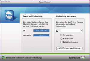 Abbildung 5: Auch in Gegenrichtung: Auf Wunsch kann der Teamviewer-User schnell seinen eigenen Desktop an den Partner freigeben.