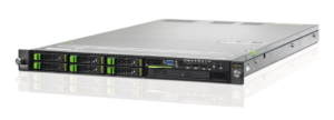 Abbildung 5: Vom 19-Zoll-Server bis zum Wandschrank reicht das Angebot von Fujitsu, hier der unspektakuläre, eine Höheneinheit dicke Server RX 200.