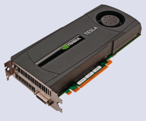 Abbildung 7: Nicht für Grafikausgabe, sondern fürs Hochleistungsrechnen entwickelt: Nvidias Tesla-20-Karte schafft rund 1 Teraflop Rechenpower.