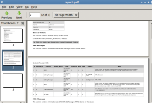 Abbildungen 5 und 6: Das proprietäre Via Extract listet die Daten in übersichtlichen Tabellen auf und generiert auf Wunsch PDF-Reports.