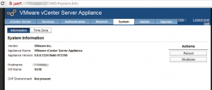 Abbildung 3: VMware Vcenter als Virtual Appliance mit Suse Linux Enterprise Server 11.