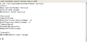 Abbildung 4: Die Systemd-Unit für den Foobar-Service.