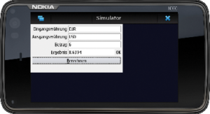 Abbildung 4: Der Einsatz der Anwendung auf Mobilgeräten lässt sich mit Qt Simulator ohne Installationsaufwand testen.