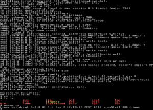 Abbildung 5: Das von Buildroot erzeugte Linux-System benötigt nur wenige Sekunden zum Booten.