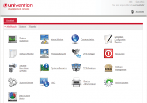 Abbildung 5: Die Univention Management Console mit DVS-Modulen.