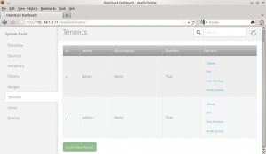Abbildung 1: Tenants (Kunden) und User, also Benutzer, lassen sich mit Suses Cloud zentral verwalten.
