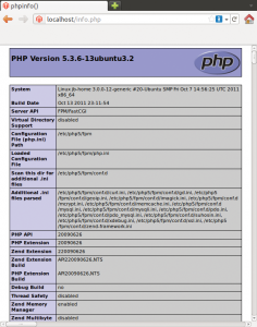 Abbildung 2: Systeminformation: Die &raquo;phpinfo()&laquo;-Ausgabe in einer Umgebung mit Nginx und PHP-FPM.