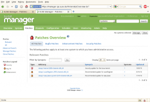 Abbildung 5: Der Suse Manager dient zur zentralen Steuerung der eigenen Serverlandschaft. Mit ihm spielen Admins Updates ein, ähnlich wie bei Red Hats Satellite-Servern.