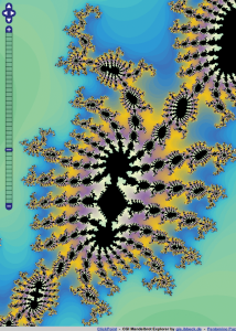 Abbildung 1: Open Layers ist nicht auf Geodaten beschränkt, sondern dient auch als komfortabler Viewer für vielerlei Bildformate, hier für ein Mandelbrot-Fraktal.