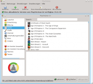 Abbildung 12: Playonlinux bringt eine umfangreiche Datenbank an Konfigurationsoptionen mit, die das Einrichten zahlreicher Windows-Spiele und -Anwendungen auf Linux vereinfachen.