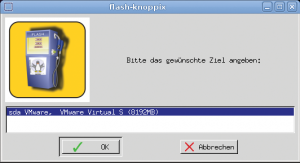 Abbildung 2: Am flottesten bootet Knoppix von einem USB-Stick. Durch dessen Installation führt ein extra Tool.