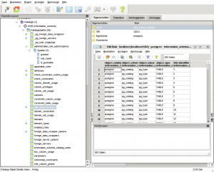 Abbildung 2: Der Pg-Admin3 administriert auch fortgeschrittene PostgreSQL-Funktionen wie Trigger oder die Volltextsuche in einem übersichtlichen GUI.