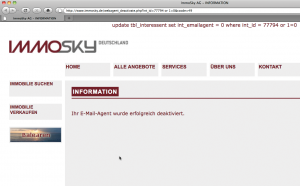 Abbildung 2: Die SQL-Injection funktioniert offenbar. In diesem Beispiel bleibt der Angriff bewusst ohne Auswirkung auf die Datenbank.