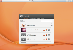 Abbildung 2: Mit neuem Look&Feel präsentiert sich Nxplayer, der neue Client von Nomachines NX 4.