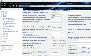 Abbildung 2: Doch der Klick in die Untermenüs offenbart bei Webmin das Chaos. Allzu gut gemeint ist die Absicht der Autoren, jedes noch so kleine Detail per Webfrontend konfigurierbar zu machen.