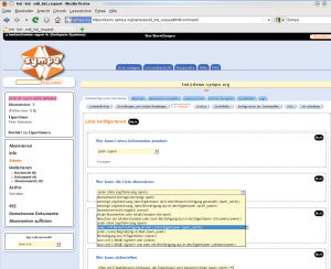 Abbildung 2: Ein umfangreiches Webinterface gehört bei Sympa schon zum Lieferumfang. Für den Import der Adressen steht sogar eine Soap-XML-Schnittstelle bereit.