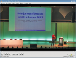 Abbildung 2: Als Video auf der DELUG-DVD: Alvar Freudes vielbeachteter 27C3-Vortrag "Von Zensursula über Censilia hin zum Kindernet".