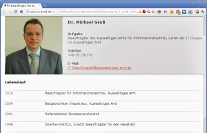 Abbildung 2: Der IT-Beauftragte des Auswärtigen Amtes, Dr. Michael Groß, hat den Umstieg zurück zu proprietärer Software entschieden.
