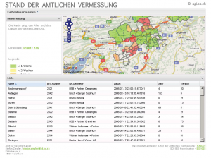 Abbildung 3: Mapfish im Einsatz im Kanton Solothurn. Das umfangreiche Framework glänzt mit API, Erweiterungen und einem Editor, der die Änderungen in die Daten auf dem Server schreibt.