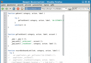 Abbildung 3: Kein Vergleich zu nativen Editoren wie Emacs oder Vi: Skywriter, Mozillas Code-Editor für den Webbrowser, verfügt derzeit nur über einen rudimentären Funktionsumfang.