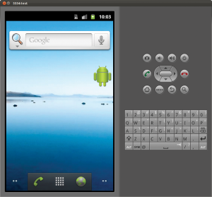 Abbildung 3: Der Emulator aus dem Android-SDK stellt für alle Android-Versionen die gleichen Funktionen parat, hier mit einem Android 2.3.