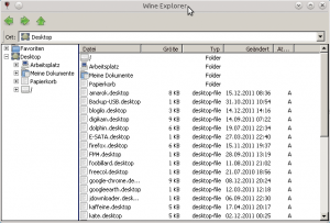 Abbildung 3: Der eingebaute Wine-Explorer eignet sich gut, um die frische Installation erstmals zu testen.