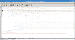 Abbildung 3: Was hier als XML-Quelltext sichtbar gemacht ist, erlebt der Anwender als schlichten Weblink zum Anklicken: Die so genannten Feeds enthalten die Metadaten, die Zero Install zum Herunterladen und Einspielen von Software benötigt.
