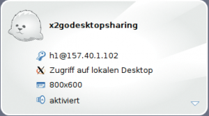 Abbildung 4: Ganz Im Zeichen der Robbe Phoca steht X2go. Die neuen Version Baikal bringt, wie auch die Beta Heuler, Desktopsharing mit.