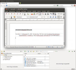 Abbildung 4: Die Zotero-Plugins spielen sehr gut mit den großen Officesuiten zusammen. Die Literaturverwaltung kennt fast 1700 Zitierstile.