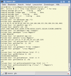 Abbildung 4: Map, Filter und Fold sind Klassiker der funktionalen Programmierung, von denen Haskell ausgiebig Gebrauch macht.