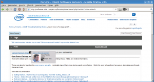 Abbildung 5: Neues aus der TBB-Entwicklung, beispielsweise Preview-Versionen, gibt es im Intel-Forum.