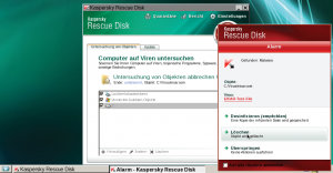 Abbildung 6: Schön und kompromisslos: Kaspersky ist hübsch verpackt und konzentriert sich auf die Hauptaufgabe, nämlich Malware finden und beseitigen.
