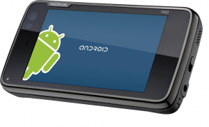 Abbildung 8: Derzeit das einzige Gerät, auf dem Alien und Turbo Dalvik aus dem Hause Myriad laufen: das N 900 mit Meego. Aber auf Messen präsentiert der Hersteller bereits I-OS-Varianten. Seine Kunden seien nicht Konsumenten, sondern die Industrie, die die "um bis zu 500 Prozent schnellere" Software verwendet.