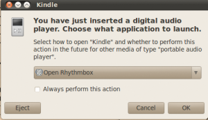 Abbildung 2: Dieses nervige Popup lässt sich durch die Auswahl von &raquo;Do Nothing&laquo; und &raquo;Always perform this action&laquo; zum Schweigen bringen.